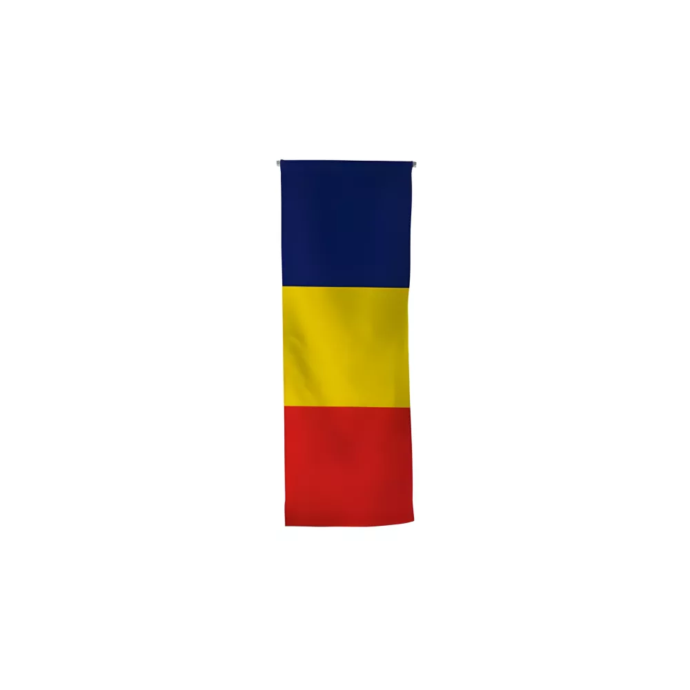 Oriflamme Tchad en maille polyester avec traverse Oriflamme Tchad en maille polyester avec traverse