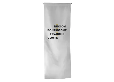 Oriflamme région Bourgogne-Franche-Comté en maille polyester