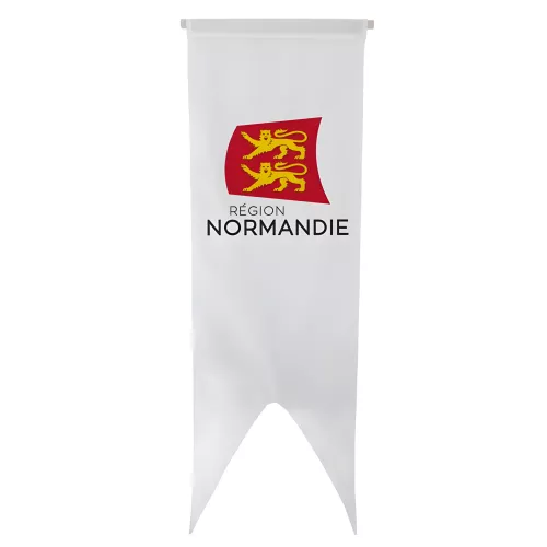 Oriflamme région Normandie en maille polyester verticale