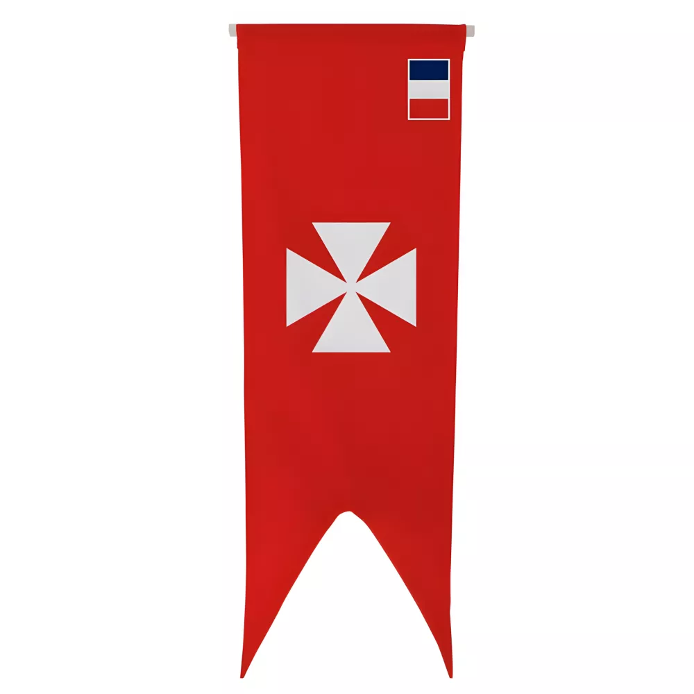 Oriflamme Uvea Wallis en maille polyester avec traverse