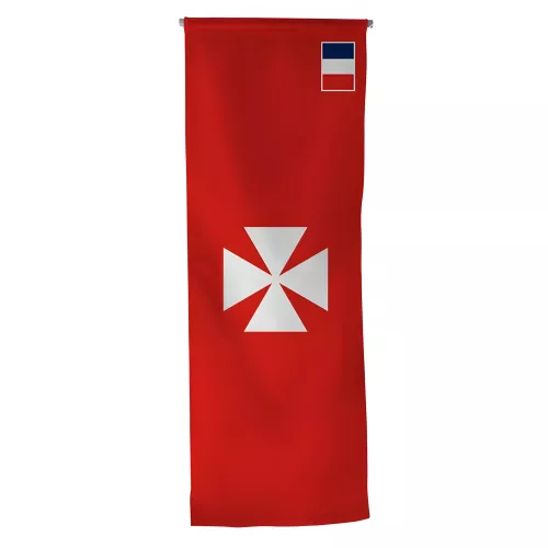 Oriflamme Uvea Wallis en maille polyester avec traverse