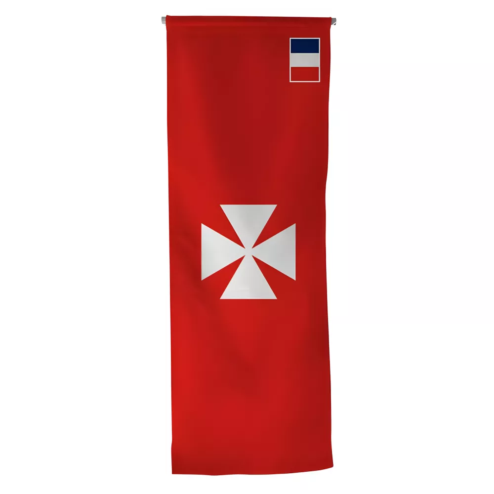 Oriflamme Uvea Wallis en maille polyester avec traverse