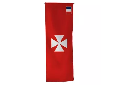 Oriflamme Uvea Wallis en maille polyester avec traverse