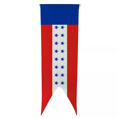 Oriflamme Tuamotu en maille polyester avec traverse