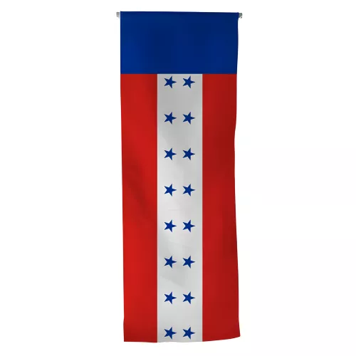 Oriflamme Tuamotu en maille polyester avec traverse Oriflamme Tuamotu en maille polyester avec traverse