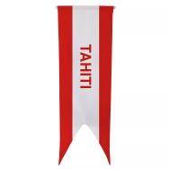 Oriflamme Tahiti en maille polyester avec traverse
