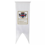 Oriflamme Saint-Barthélemy en maille polyester avec traverse