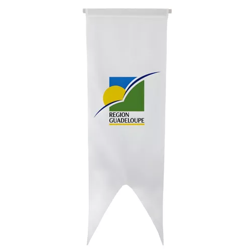 Oriflamme région Guadeloupe en maille polyester 115 g/m²