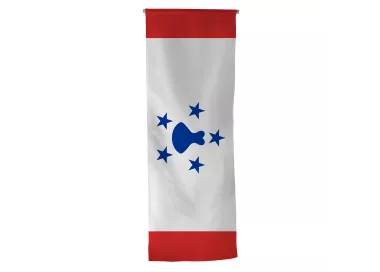 Oriflamme Australes en maille polyester avec traverse