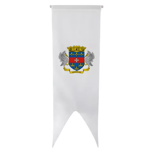 Oriflamme armoiries Saint-Barthélemy en maille polyester