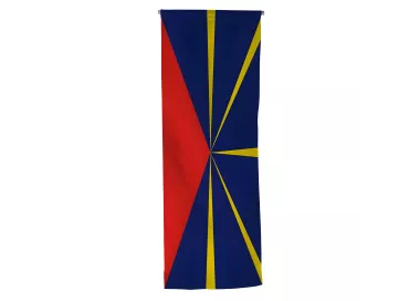 Oriflamme de la Réunion en polyester avec traverse