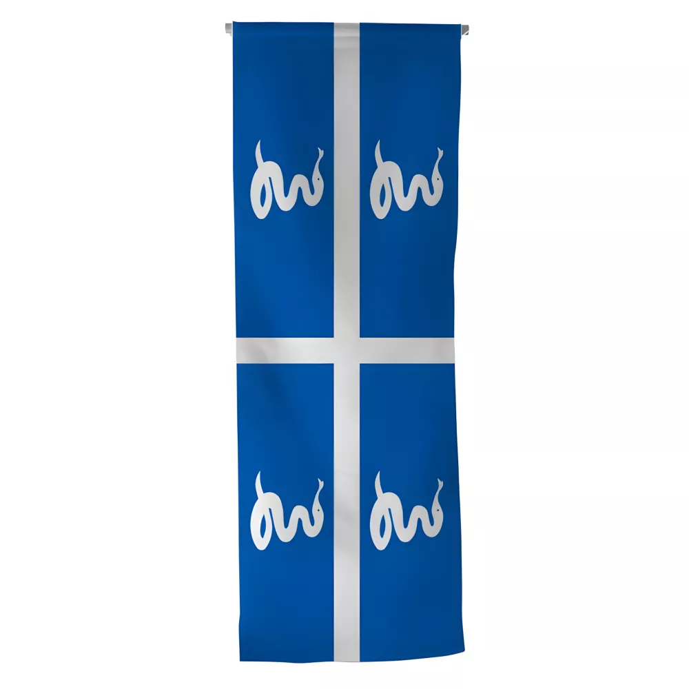 Oriflamme armoiries Martinique en maille polyester Oriflamme armoiries Martinique en maille polyester