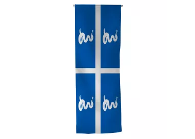 Oriflamme armoiries Martinique en maille polyester