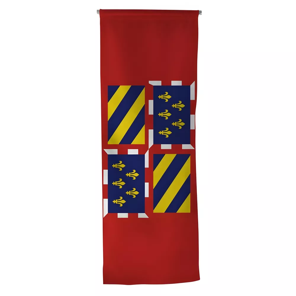 Oriflamme province Bourgogne en maille polyester 115 g/m² Oriflamme province Bourgogne en maille polyester 115 g/m²