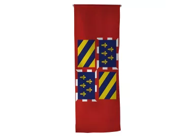 Oriflamme province Bourgogne en maille polyester 115 g/m²