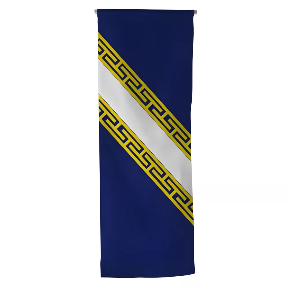 Oriflamme province Champagne en maille polyester avec traverse Oriflamme province Champagne en maille polyester avec traverse