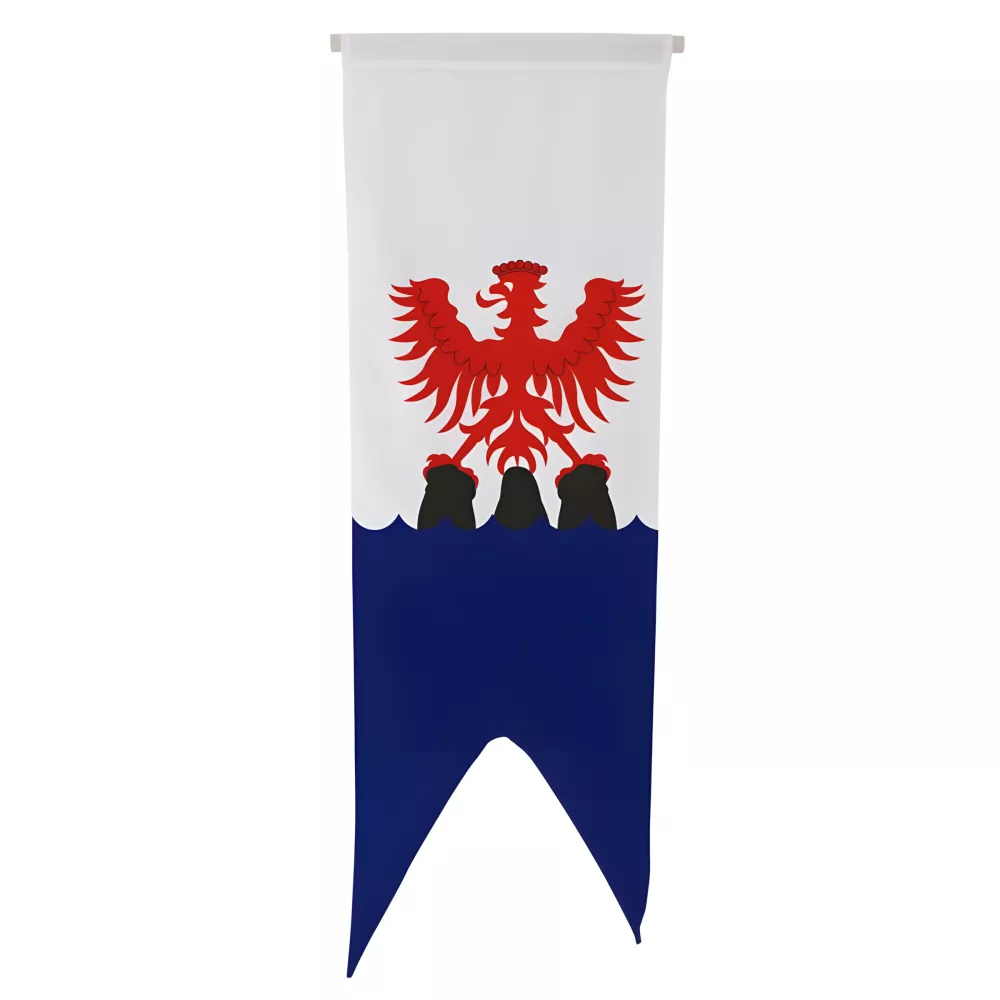 Oriflamme verticale province Comté de Nice en polyester