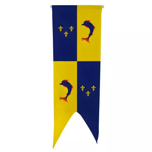 Oriflamme province Dauphiné en maille polyester