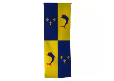 Oriflamme province Dauphiné en maille polyester