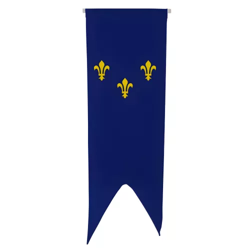 Oriflamme verticale province Île-de-France en maille polyester