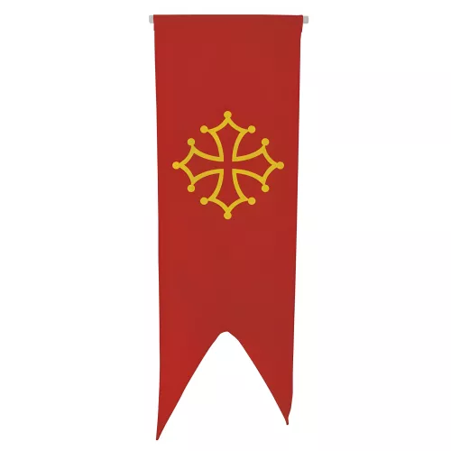 Oriflamme province Languedoc en maille polyester 115 g/m²