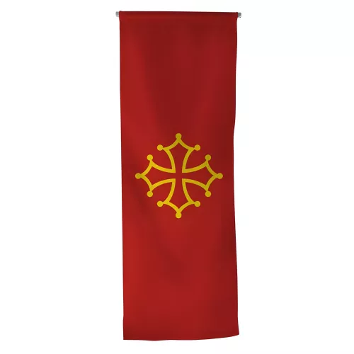 Oriflamme province Languedoc en maille polyester 115 g/m²