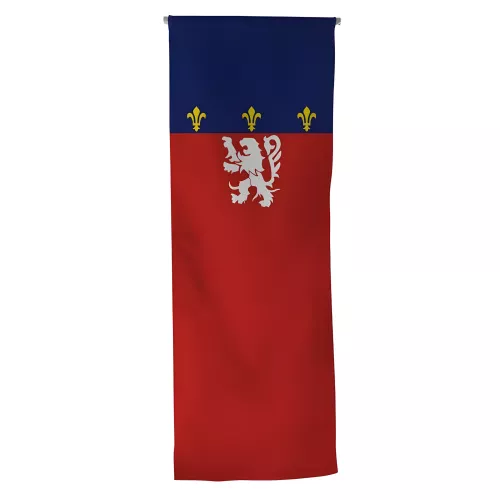 Oriflamme province Lyonnais en maille polyester 115 g/m²