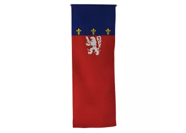 Oriflamme province Lyonnais en maille polyester 115 g/m²