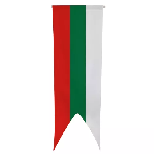 Oriflamme Bulgarie en maille polyester avec traverse
