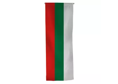 Oriflamme Bulgarie en maille polyester avec traverse