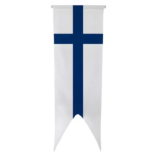 Oriflamme Finlande en maille polyester avec traverse