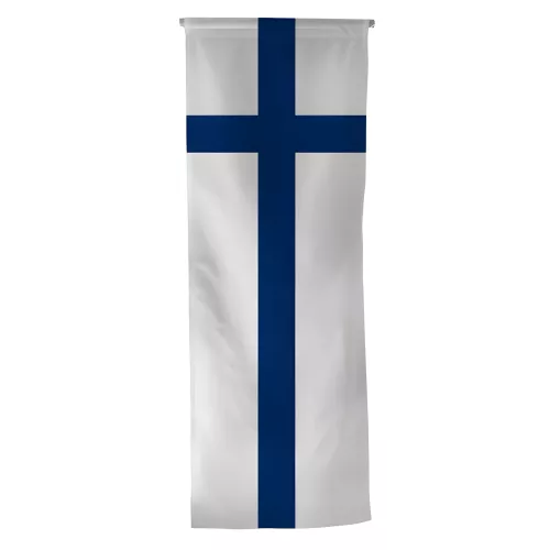 Oriflamme Finlande en maille polyester avec traverse