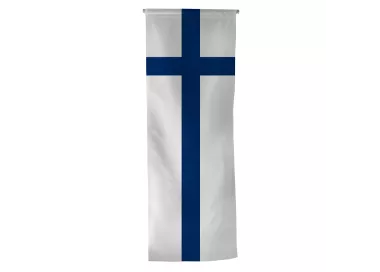 Oriflamme Finlande en maille polyester avec traverse