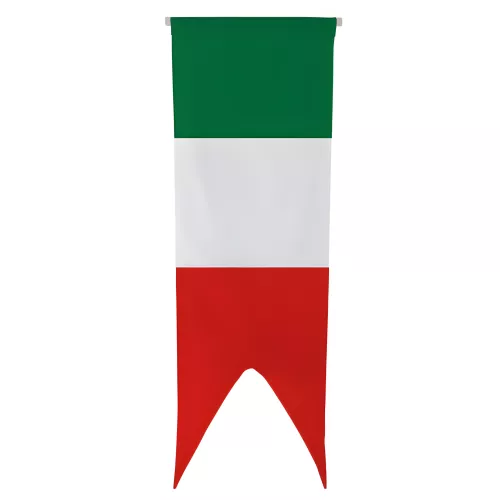 Oriflamme Italie en maille polyester avec traverse
