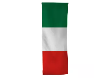 Oriflamme Italie en maille polyester avec traverse