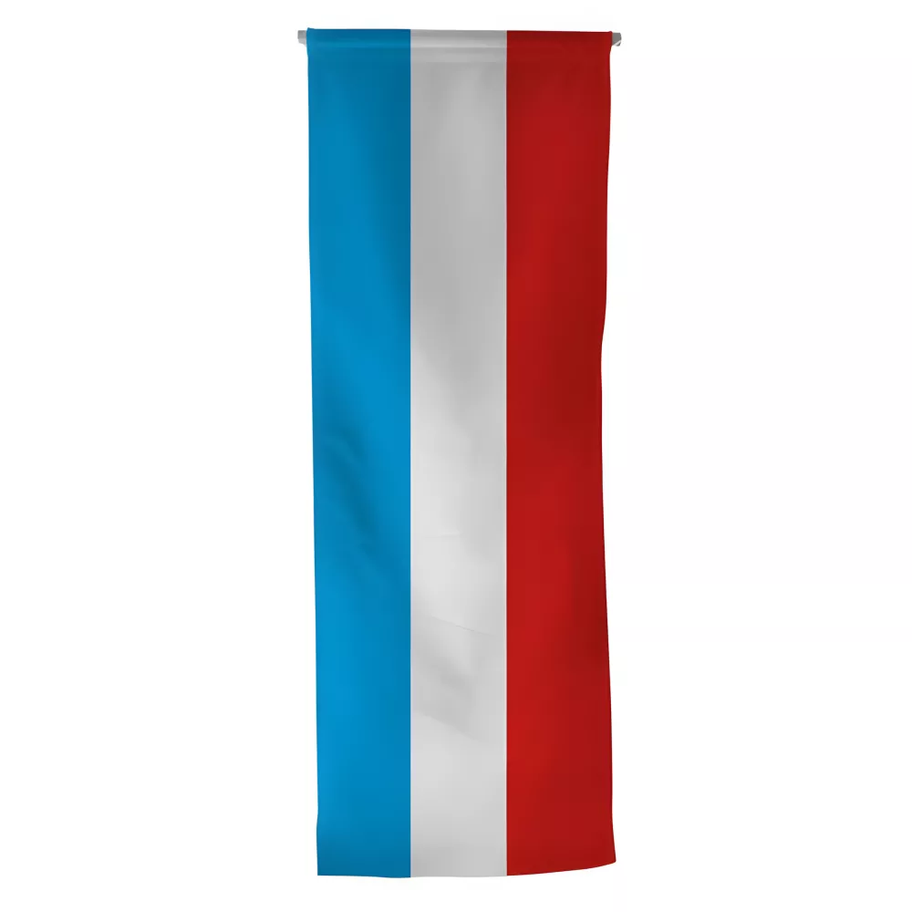 Oriflamme Luxembourg en maille polyester verticale Oriflamme Luxembourg en maille polyester verticale