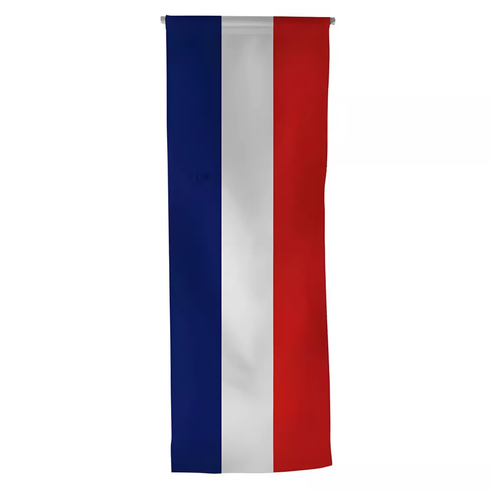 Oriflamme Pays-Bas en maille polyester avec traverse bois Oriflamme Pays-Bas en maille polyester avec traverse bois