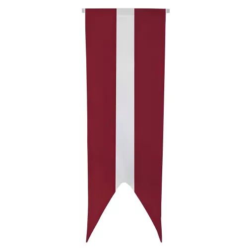 Oriflamme Lettonie en maille polyester avec traverse