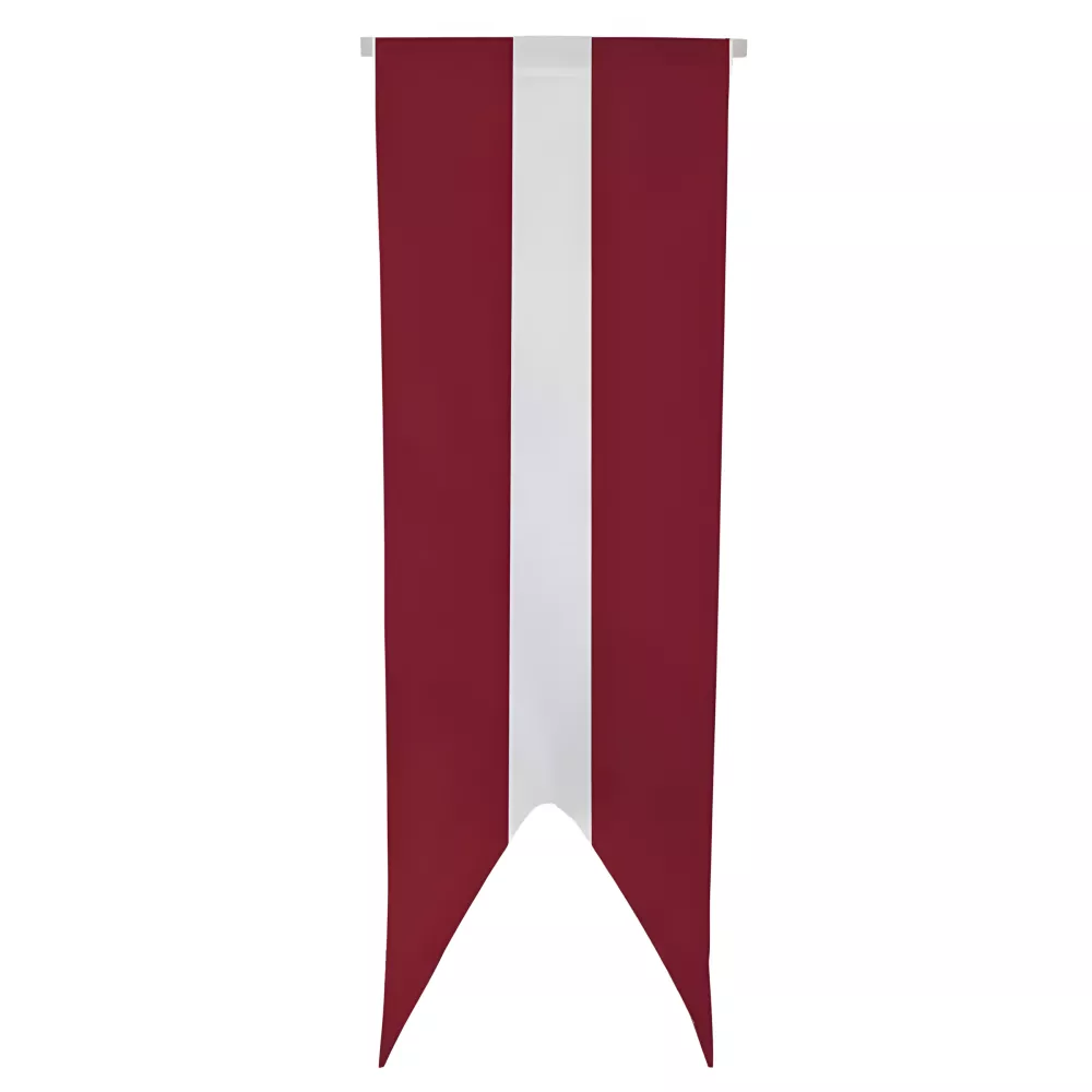 Oriflamme Lettonie en maille polyester avec traverse