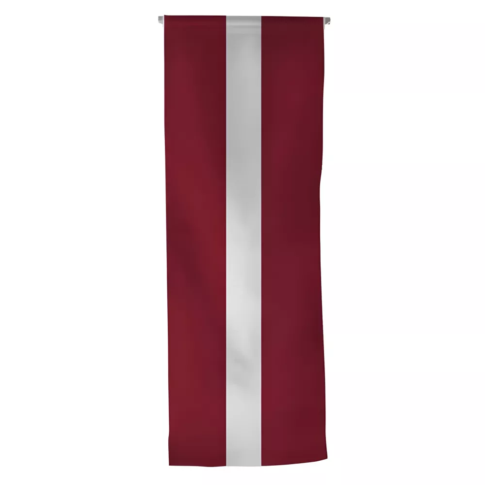 Oriflamme Lettonie en maille polyester avec traverse Oriflamme Lettonie en maille polyester avec traverse