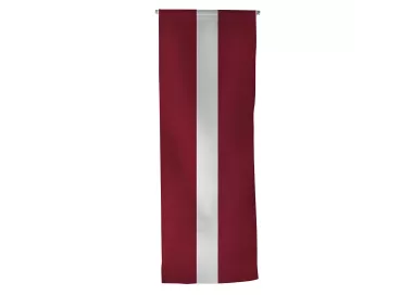 Oriflamme Lettonie en maille polyester avec traverse