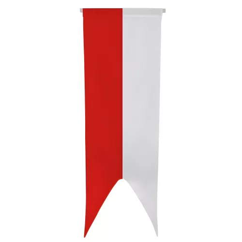 Oriflamme Pologne en maille polyester vertical