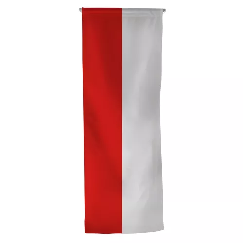 Oriflamme Pologne en maille polyester vertical