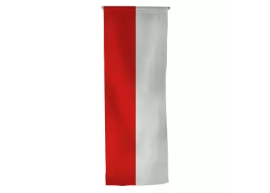 Oriflamme Pologne en maille polyester vertical