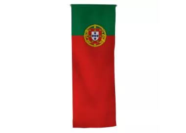 Oriflamme Portugal en maille polyester avec traverse bois