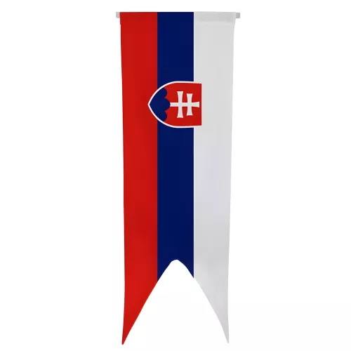 Oriflamme Slovaquie en maille polyester avec traverse