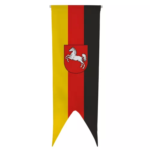 Oriflamme Basse-Saxe en maille polyester avec traverse
