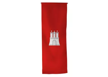 Oriflamme Hambourg en maille polyester avec traverse