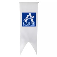 Oriflamme du Conseil départemental de l'Aisne en polyester