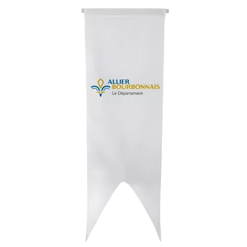 Oriflamme du Conseil Départemental de l'Allier en polyester
